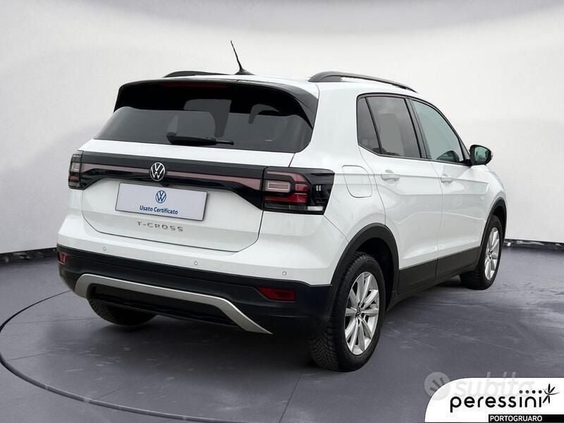 Usata VW T-Cross Style 110 CV (80 kW) 2022 Bianco SUV