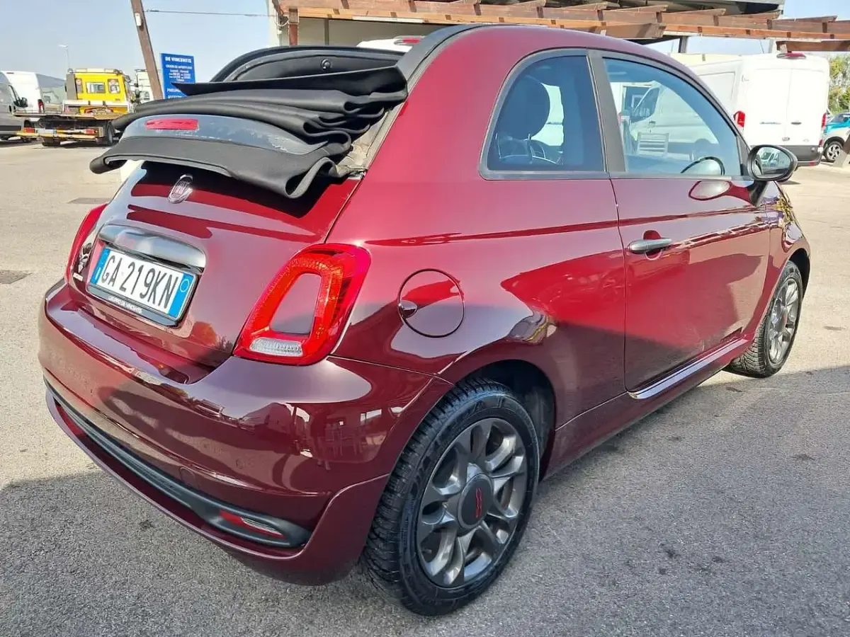 Usata Fiat 500C Sport 69 CV (50 kW) 2020 Rosso Cabrio