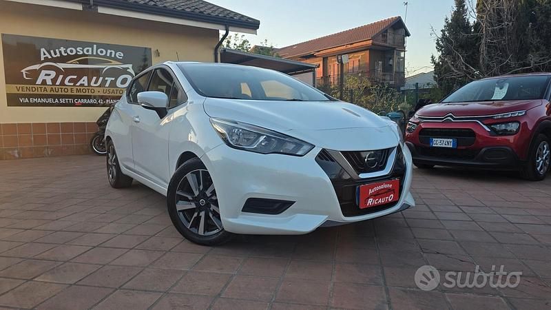 Usata Nissan Micra Tekna 90 CV (66 kW) 2019 Bianco Utilitaria