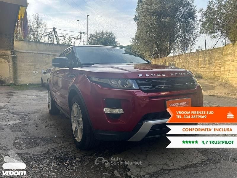 Usata Land Rover Range Rover evoque Dynamic 150 CV (110 kW) 2012 Rosso SUV