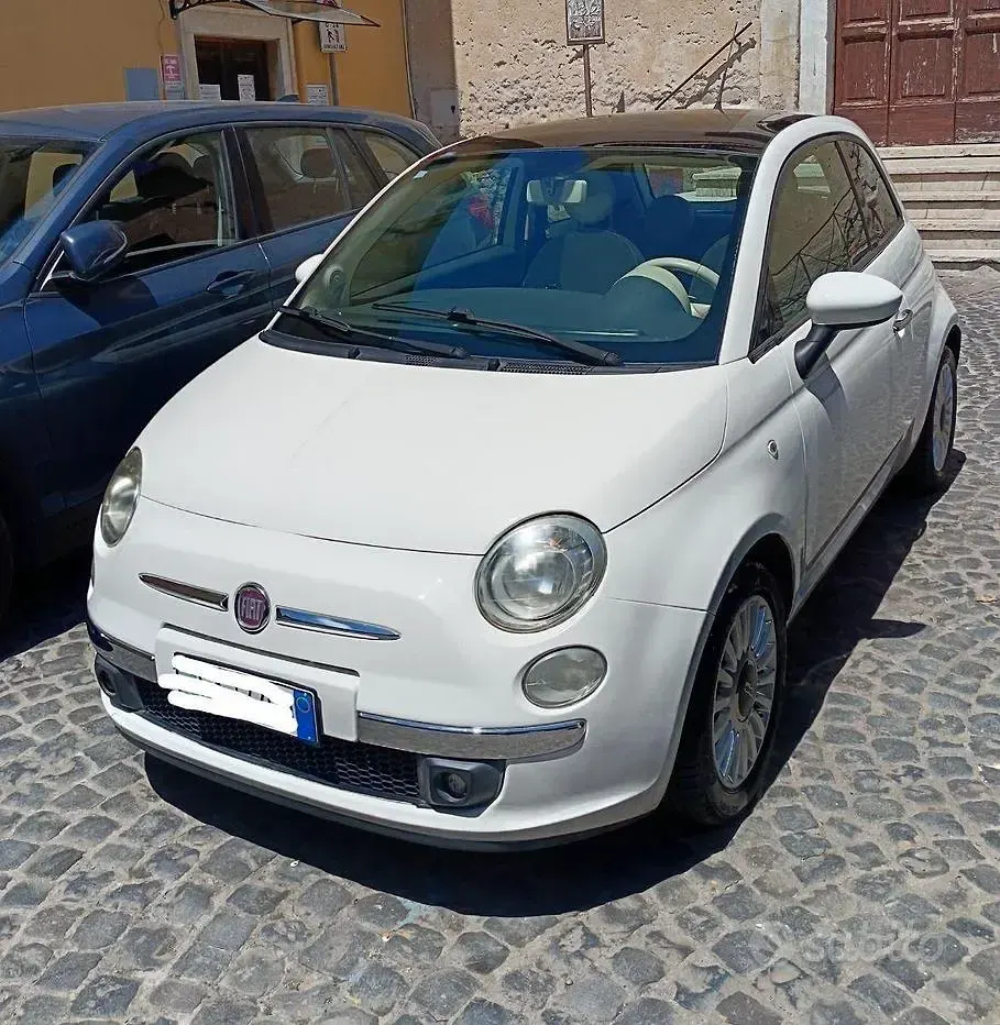 Usata Fiat 500 Lounge 69 CV (50 kW) 2012 Bianco Berlina