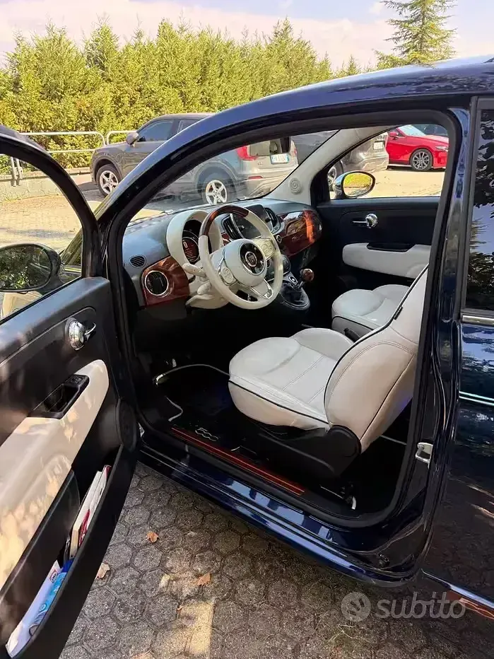 Usata Fiat 500 Riva 95 CV (69 kW) 2017 Bluazzurro Berlina