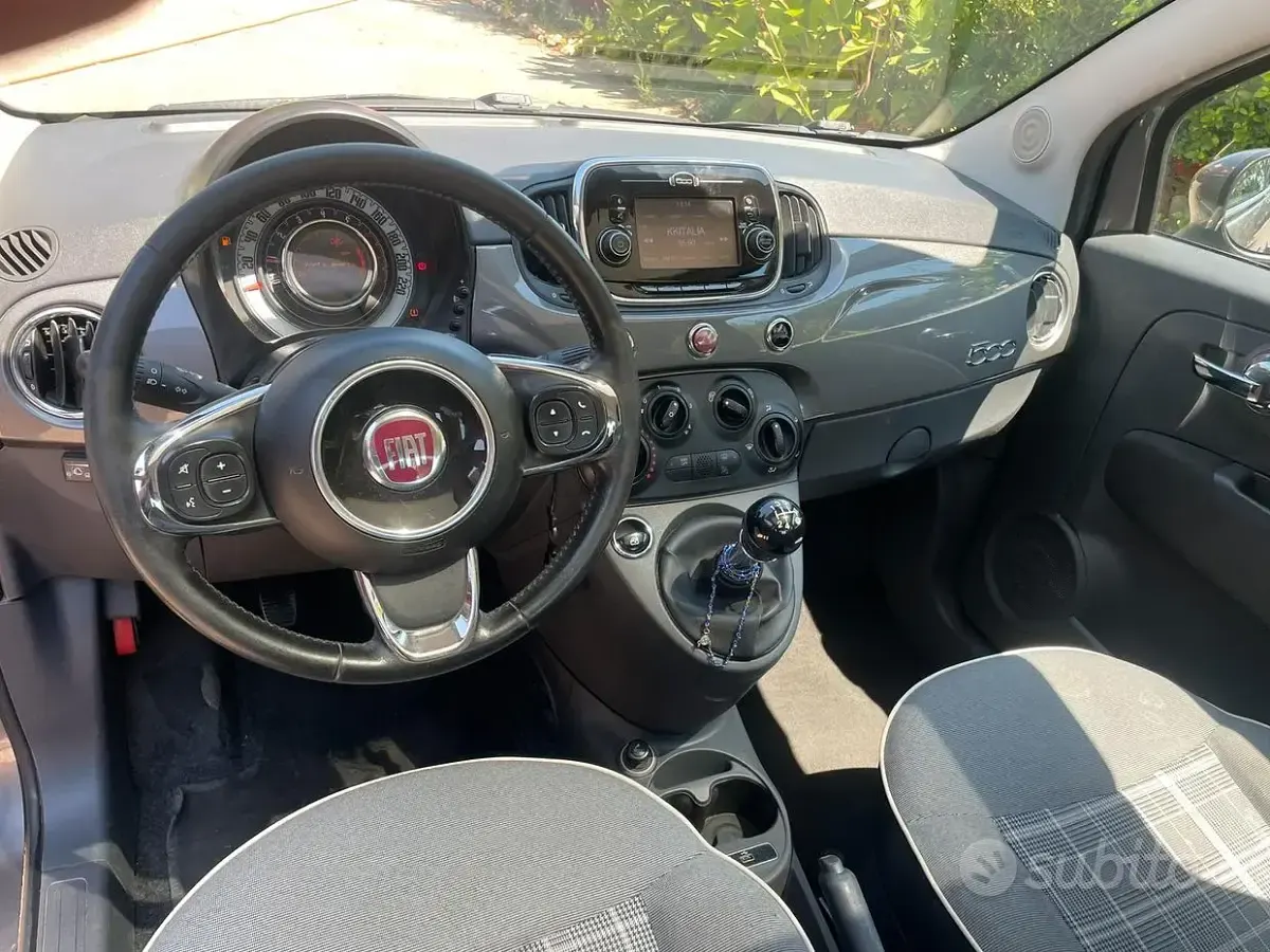 Usata Fiat 500 69 CV (50 kW) 2017 Grigio Berlina