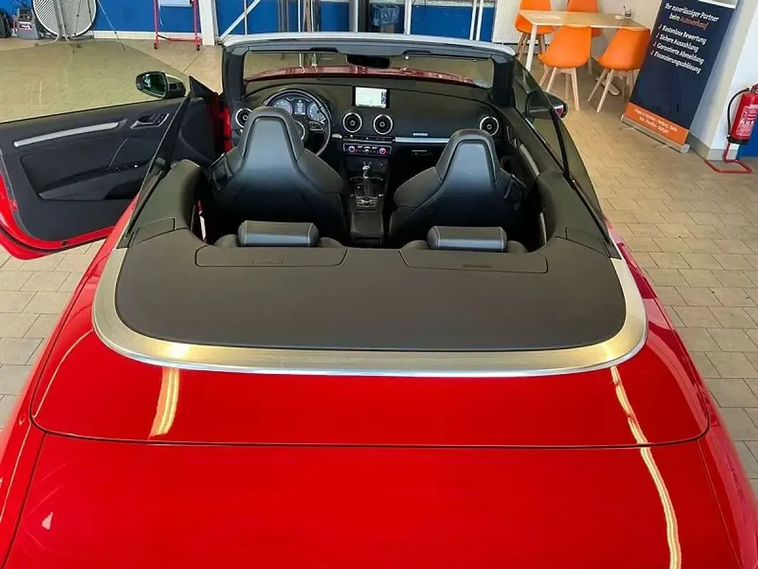 Usata Audi S3 Cabriolet Ambiente 300 CV (220 kW) 2016 Rosso Cabrio
