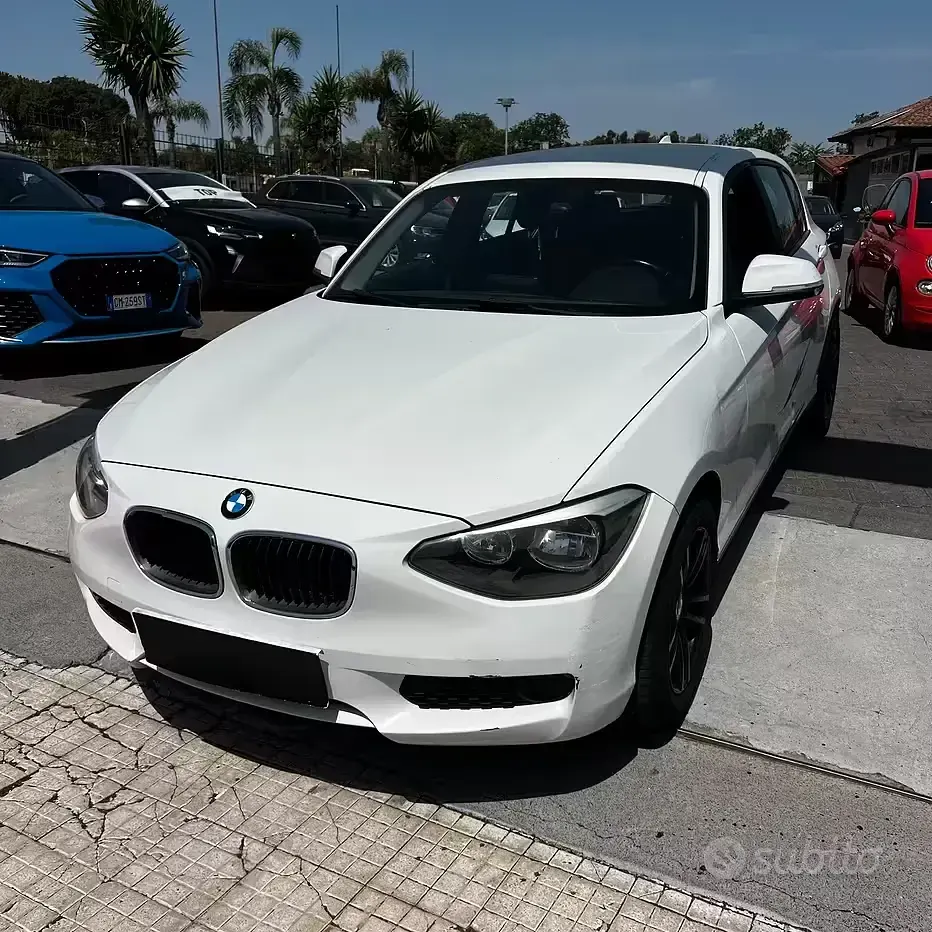 Usata BMW 114 95 CV (69 kW) 2013 Bianco Utilitaria