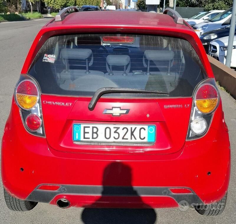 Usata Chevrolet Spark 81 CV (59 kW) 2011 Rosso Utilitaria
