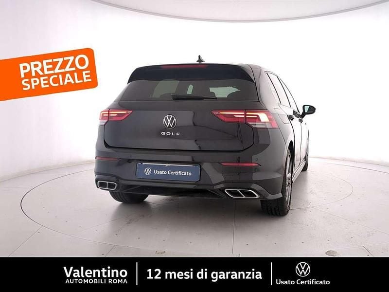 Usata VW Golf VIII R-line 150 CV (110 kW) 2022 Nero Utilitaria
