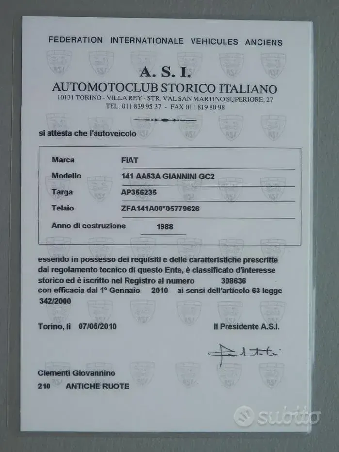 Usata Fiat 750 S 34 CV (25 kW) 1988 Blu Berlina