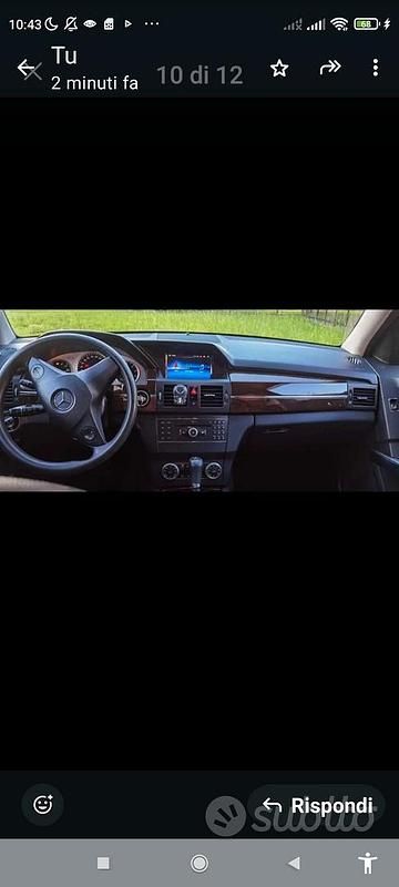 Usata Mercedes GLK220 170 CV (125 kW) 2010 Nero SUV