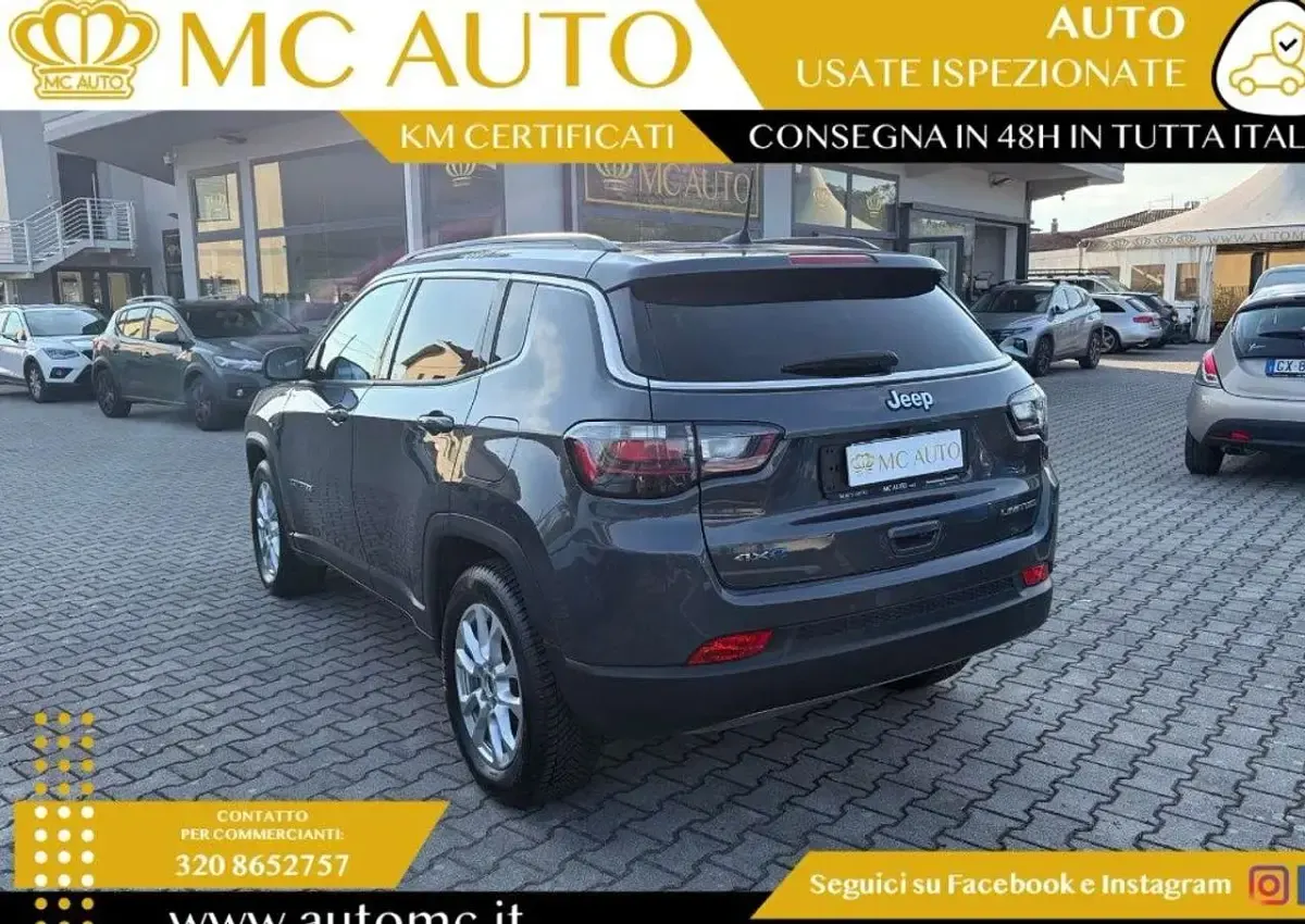 Usata Jeep Compass Limited 131 CV (96 kW) 2022 Grigio scuro SUV