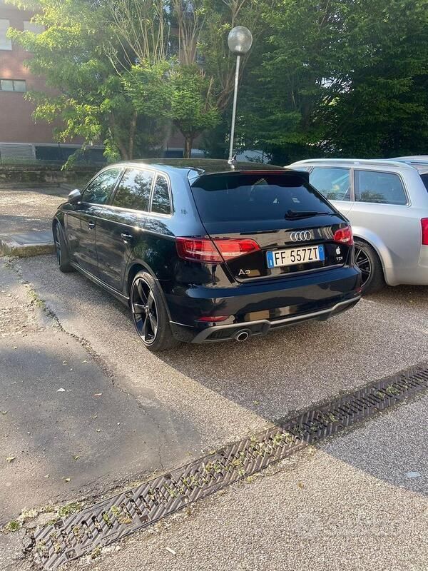 Usata Audi A3 S-Line 110 CV (80 kW) 2017 Nero Utilitaria