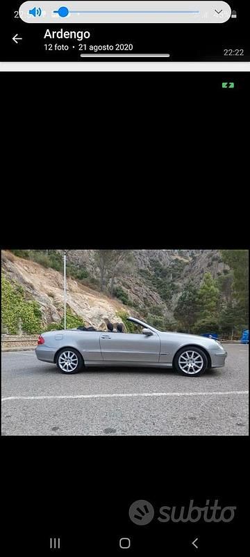 Usata Mercedes CLK200 184 CV (135 kW) 2025 Grigio Cabrio