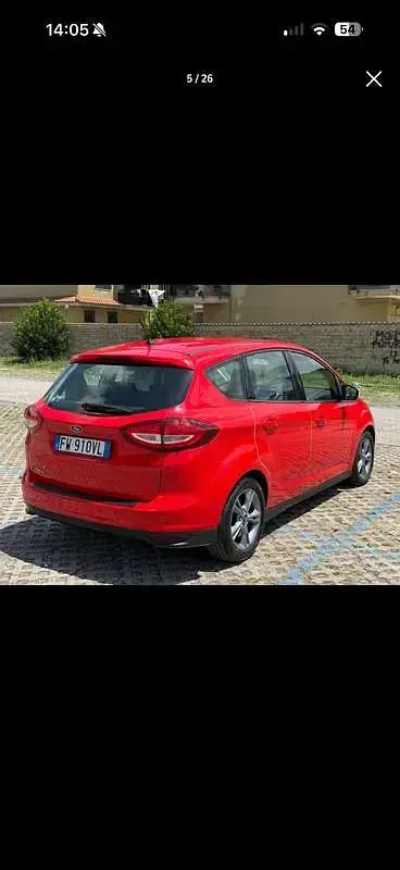 Usata Ford C-MAX Business Edition 120 CV (88 kW) 2019 Rosso Monovolume