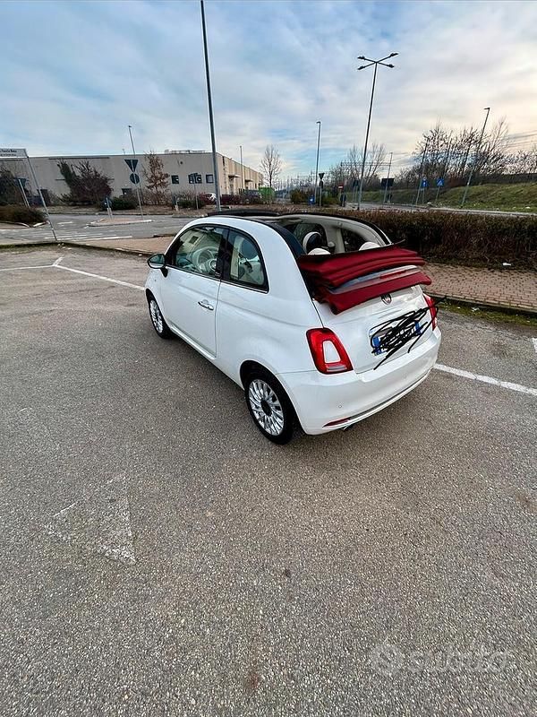 Usata Fiat 500C Lounge 69 CV (50 kW) 2016 Bianco Cabrio