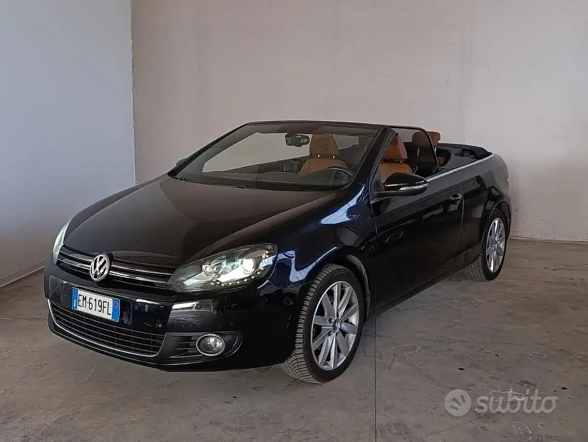 Usata VW Golf Cabriolet 105 CV (77 kW) 2012 Nero Cabrio