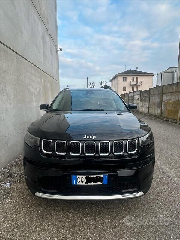 Nero Usata 2021 Jeep Compass Limited SUV | 19.500 € (Buon prezzo) - Immagine 1/4