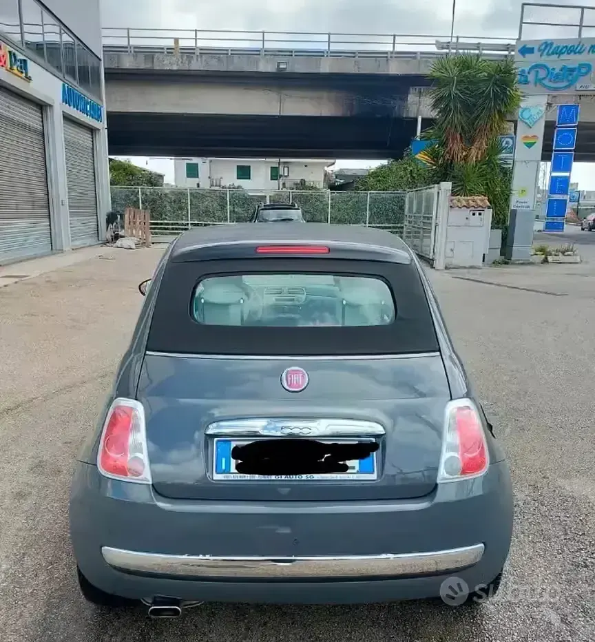 Usata Fiat 500 69 CV (50 kW) 2015 Grigio Cabrio