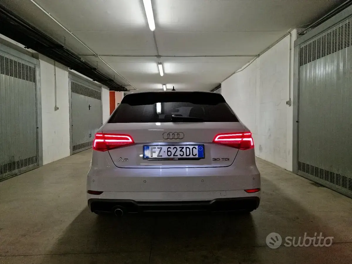 Usata Audi A3 S-Line 116 CV (85 kW) 2019 Bianco Berlina