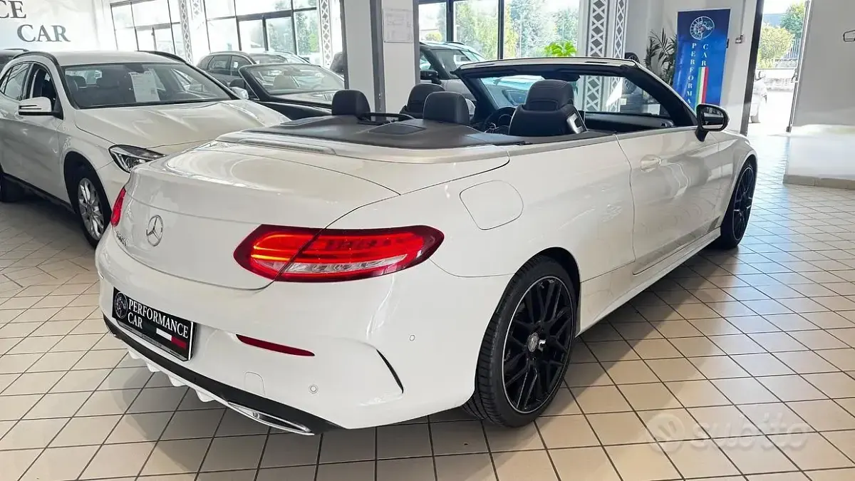 Usata Mercedes C220 Premium Plus 170 CV (125 kW) 2017 Bianco Cabrio