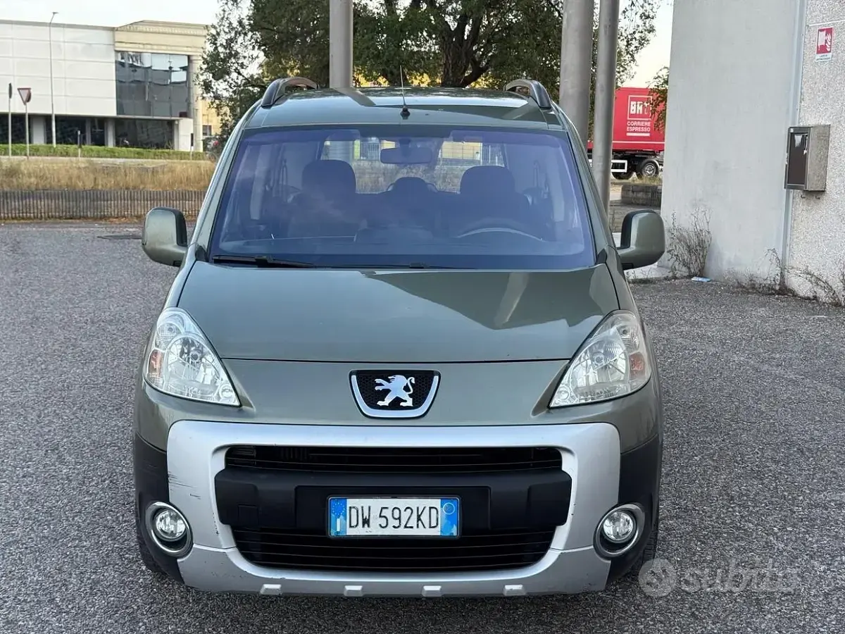 Usata Peugeot Partner Tepee Outdoor 90 CV (66 kW) 2009 Verde Monovolume