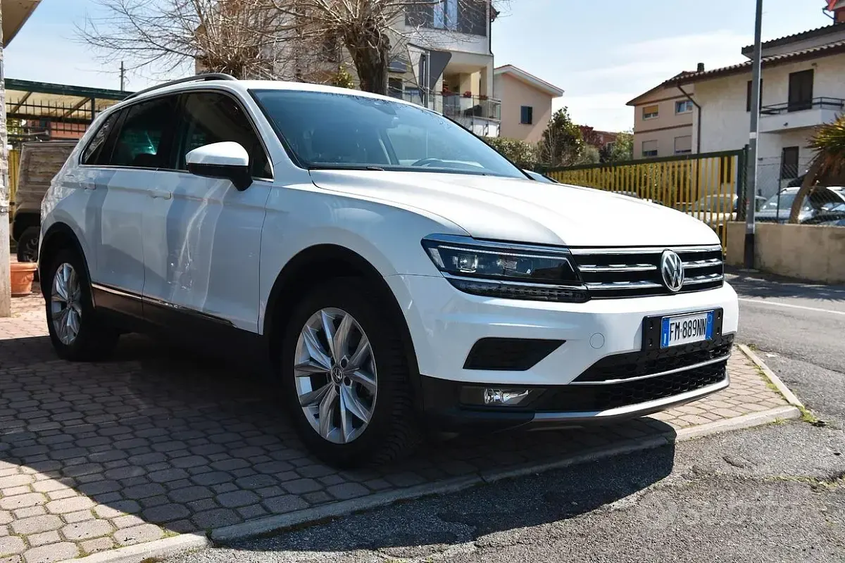 Usata VW Tiguan Style 150 CV (110 kW) 2018 Bianco SUV