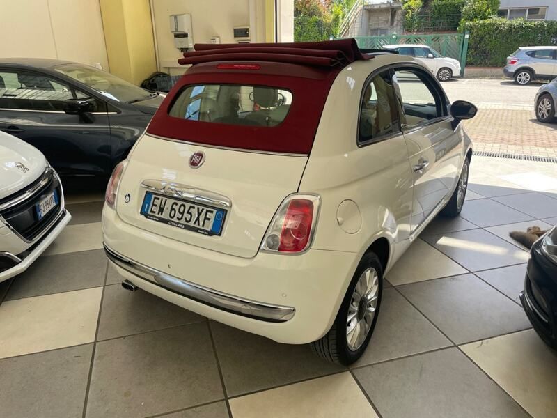 Usata Fiat 500C Lounge 69 CV (50 kW) 2014 Bianco Cabrio