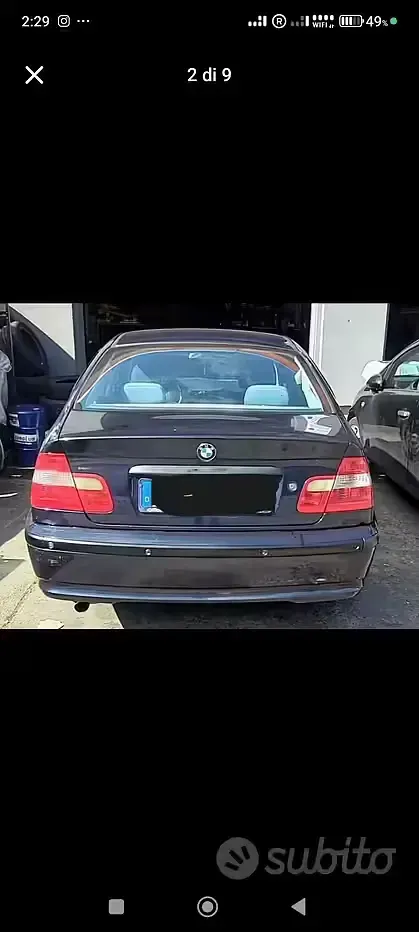 Usata BMW 318 143 CV (105 kW) 2002 Blu Berlina