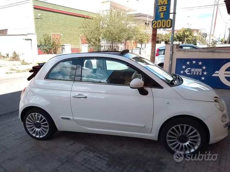 Usata Fiat 500C 2012 Bianco Cabrio