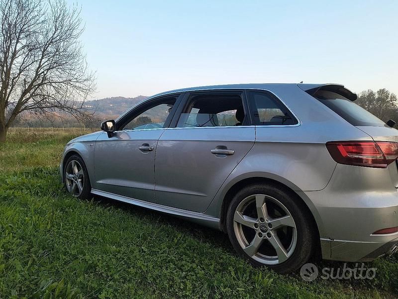 Usata Audi A3 S-Line 150 CV (110 kW) 2017 Grigio Berlina