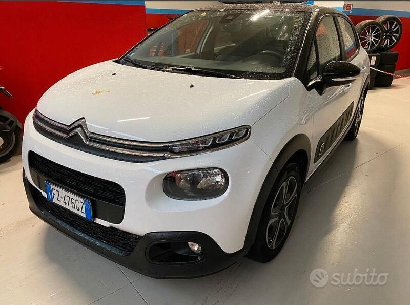 Usata Citroën C3 PureTech 83 CV (61 kW) 2019 Bianco metallizzato Utilitaria