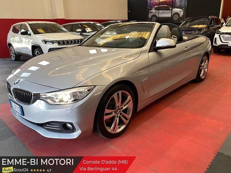Usata BMW 420 Sport Line 184 CV (135 kW) 2015 Argento Cabrio