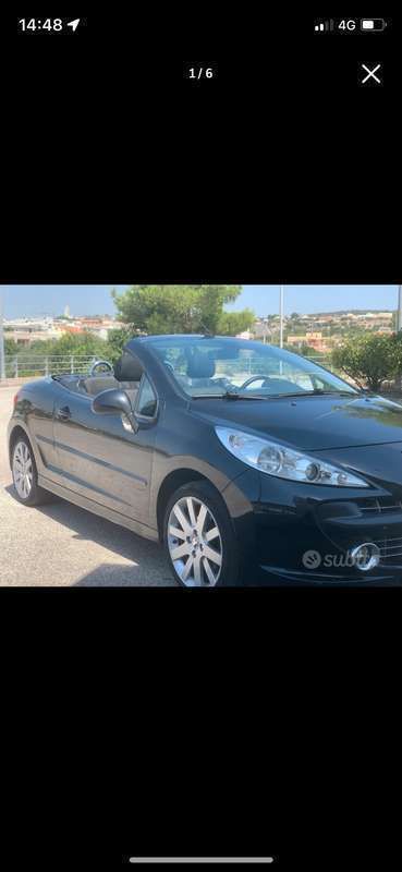 Usata Peugeot 207 CC 120 CV (88 kW) 2007 Nero Cabrio