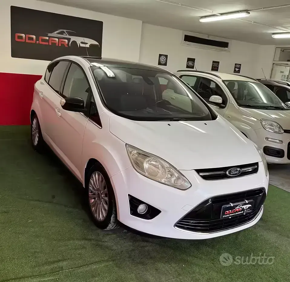 Gebraucht Ford C-MAX Titanium 115 PS (84 kW) 2011 Weiß Van / Kleinbus
