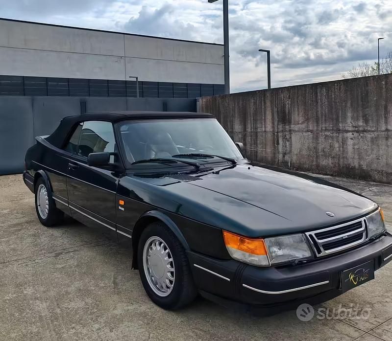 Usata Saab 900 Cabriolet 141 CV (103 kW) 1992 Verde Cabrio