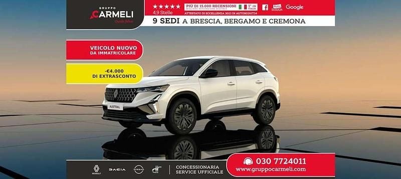 Nuova Renault Austral Esprit Alpine 199 CV (146 kW) 2026 Bianco nacrè SUV