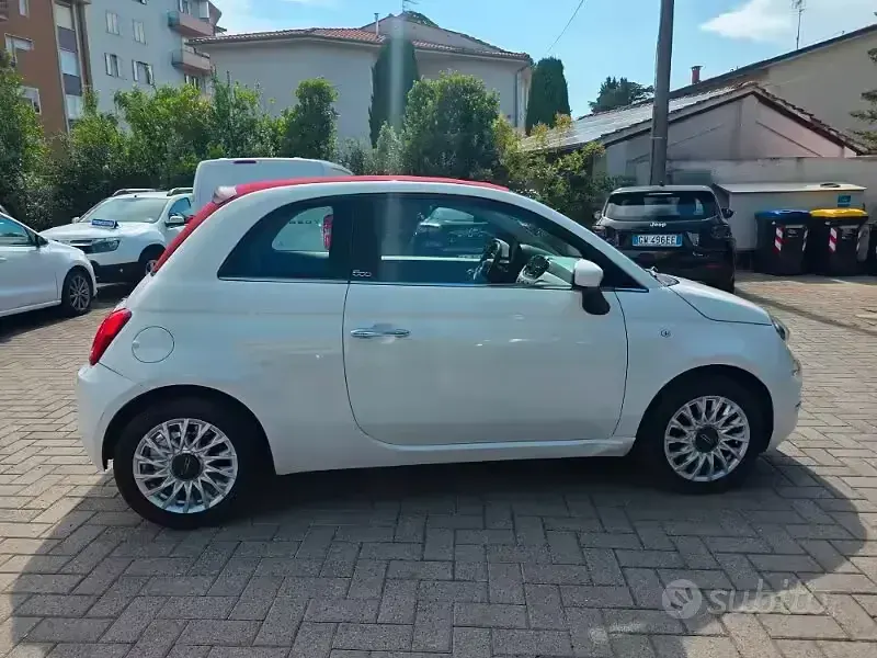 Usata Fiat 500C Lounge 69 CV (50 kW) 2016 Bianco Cabrio