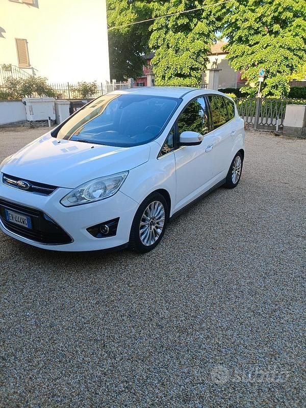 Usata Ford C-MAX Titanium 116 CV (85 kW) 2015 Bianco Monovolume