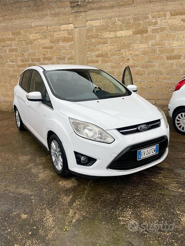 Usata Ford C-MAX Titanium 115 CV (84 kW) 2014 Bianco Monovolume