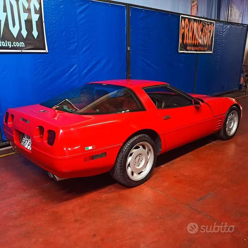 Usata Corvette C3 1991 Rosso Cabrio
