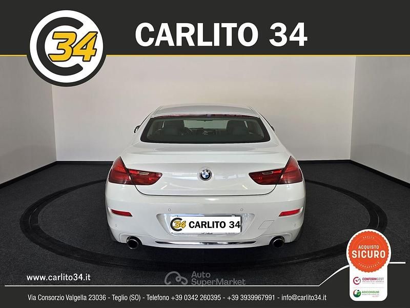 Begagnad BMW 640 Luxury Line 313 HK (230 kW) 2015 Vit Sportkupé