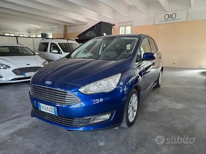 Begagnad Ford C-MAX Titanium 95 HK (69 kW) 2017 Blå Minibuss