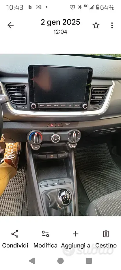 Usata Kia Stonic 84 CV (61 kW) 2022 Grigio SUV