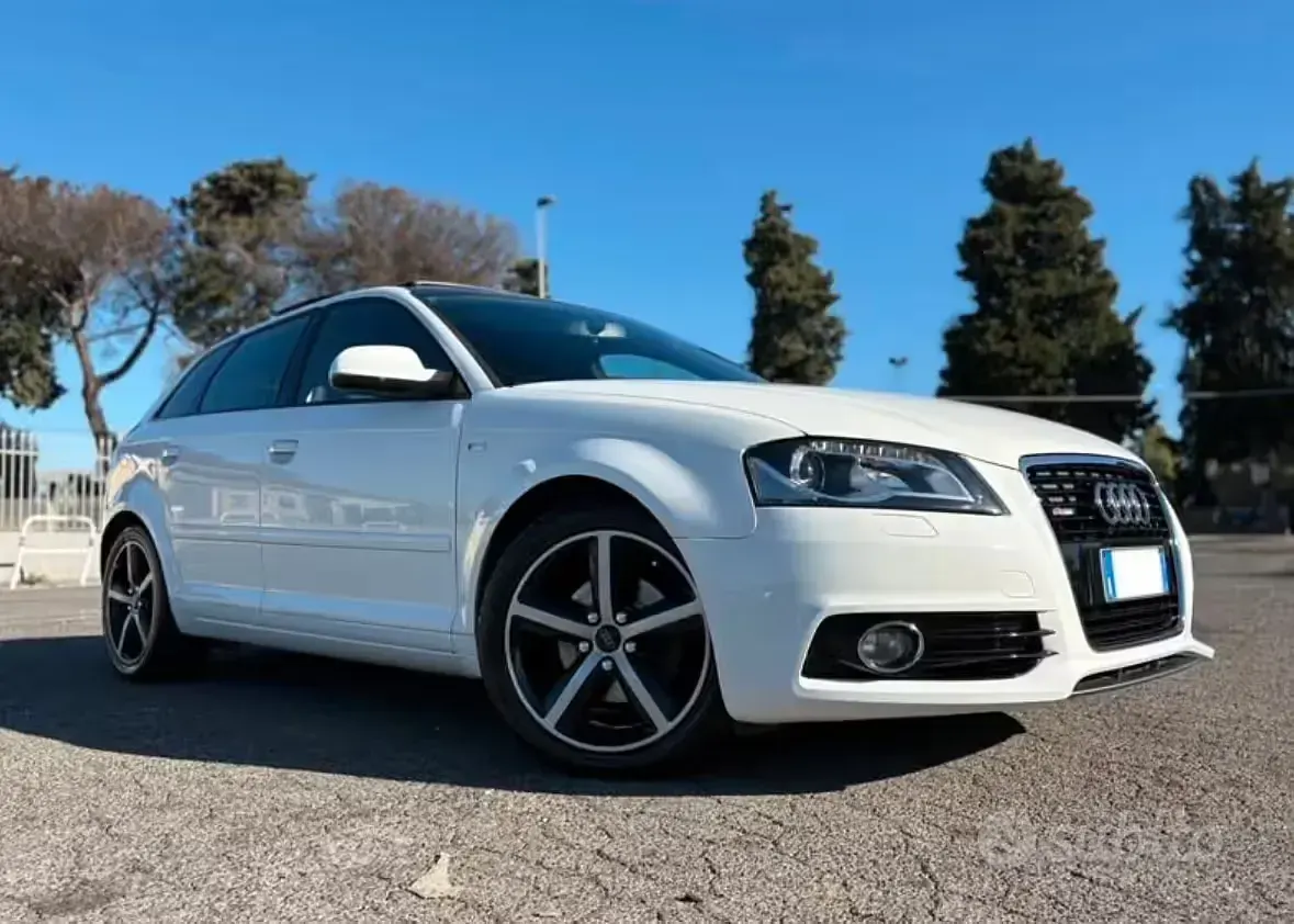 Usata Audi A3 S-Line 102 CV (75 kW) 2012 Bianco Utilitaria