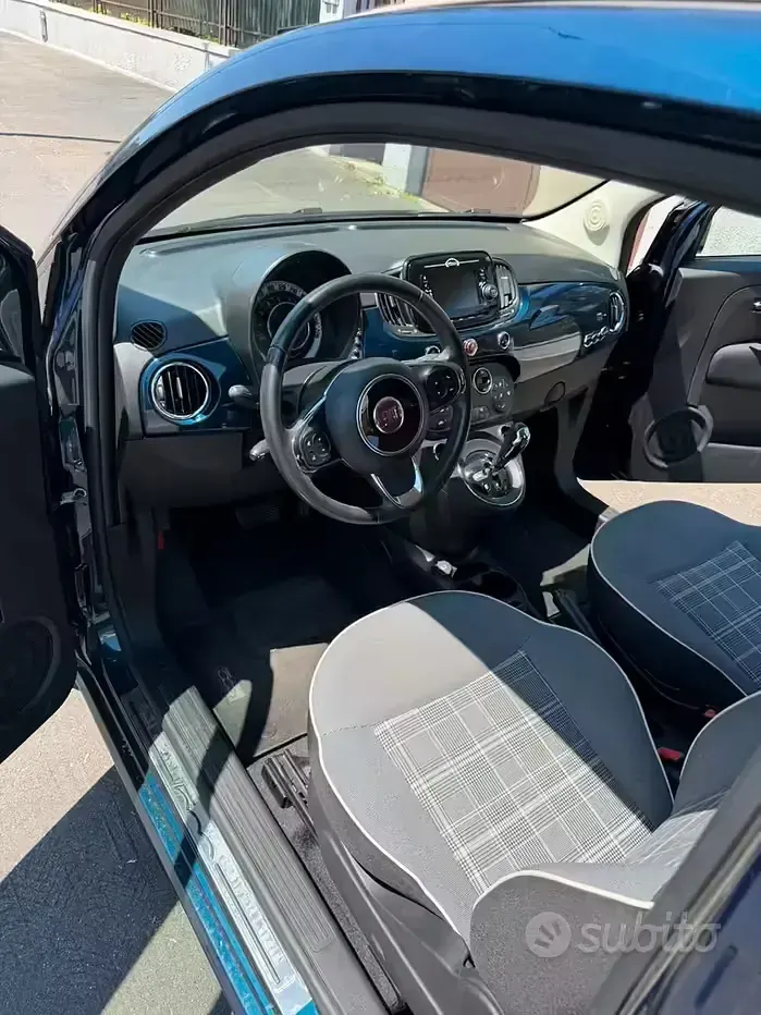 Usata Fiat 500C Lounge 69 CV (50 kW) 2018 Bluazzurro Cabrio