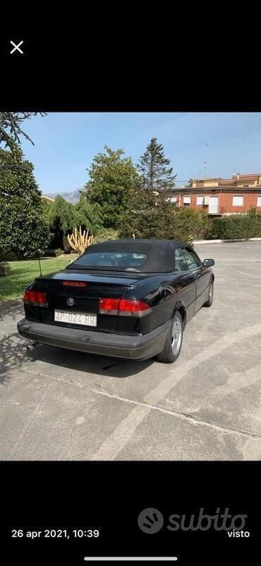 Usata Saab 900 Cabriolet 185 CV (136 kW) 1996 Nero Cabrio