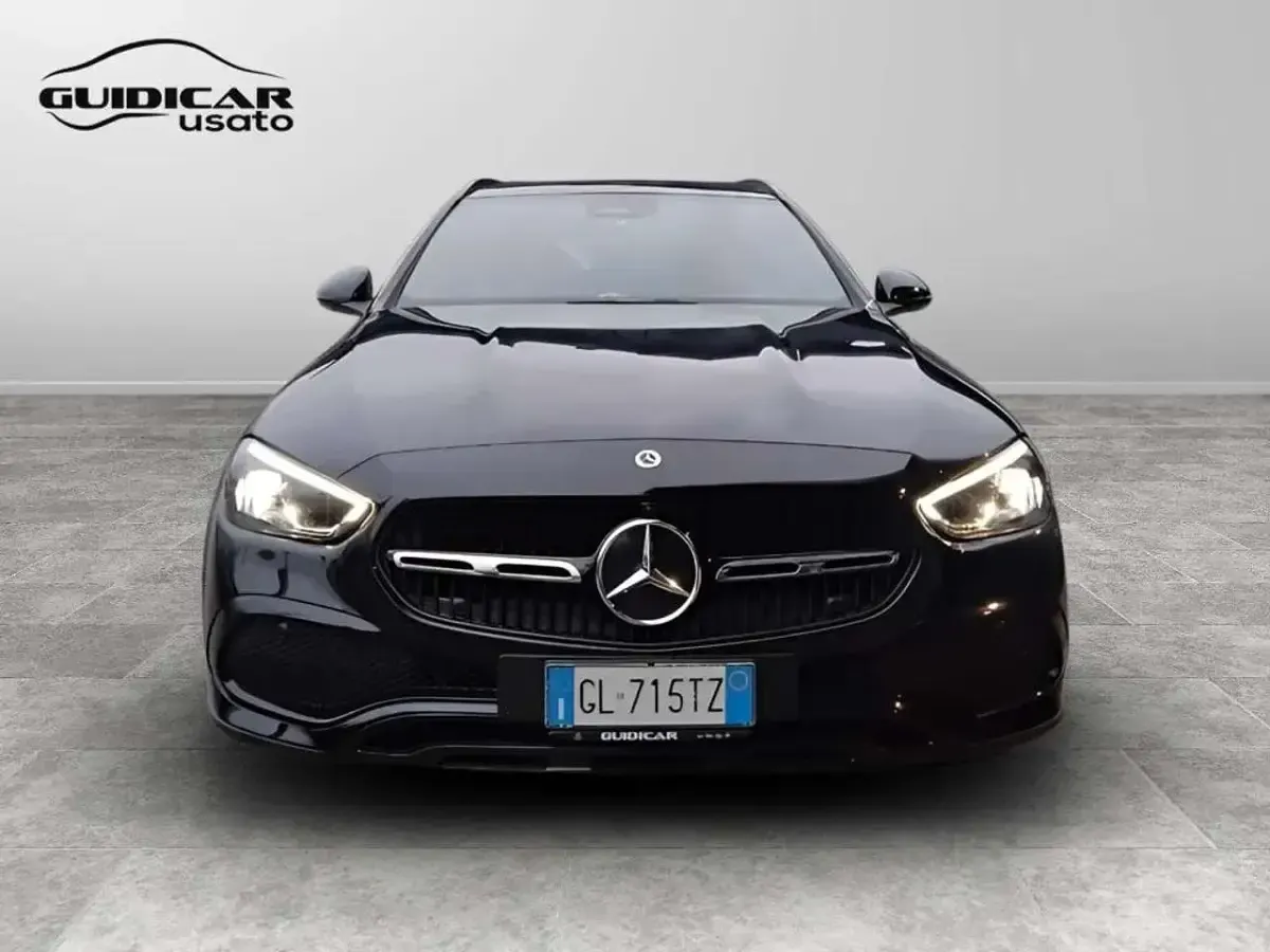 Usata Mercedes C220 Premium Plus 200 CV (147 kW) 2022 Nero Station wagon