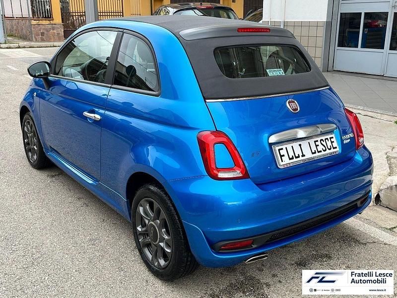 Usata Fiat 500 Red 69 CV (50 kW) 2021 Blu Cabrio