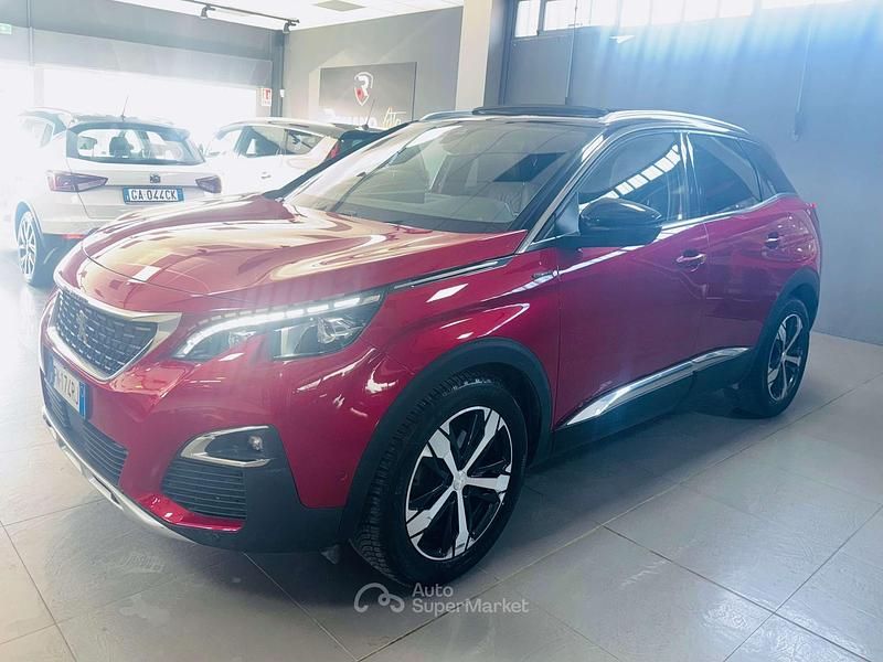 Usata Peugeot 3008 GT-line 120 CV (88 kW) 2018 Rosso SUV