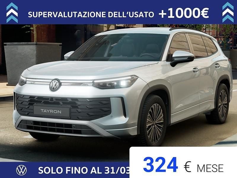 Nuova VW Tayron Edition 150 CV (110 kW) 2026 Dolomite silver metallizzato SUV