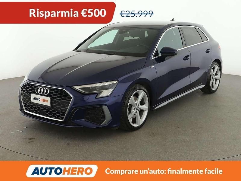 Usata Audi A3 S-Line 150 CV (110 kW) 2021 Blu/azzurro Berlina